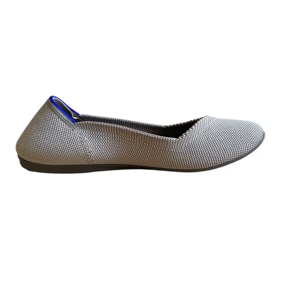Rothy's The Flat Textile Ballet Flats Women's Size 6.5 Grey Round Toe Shoes