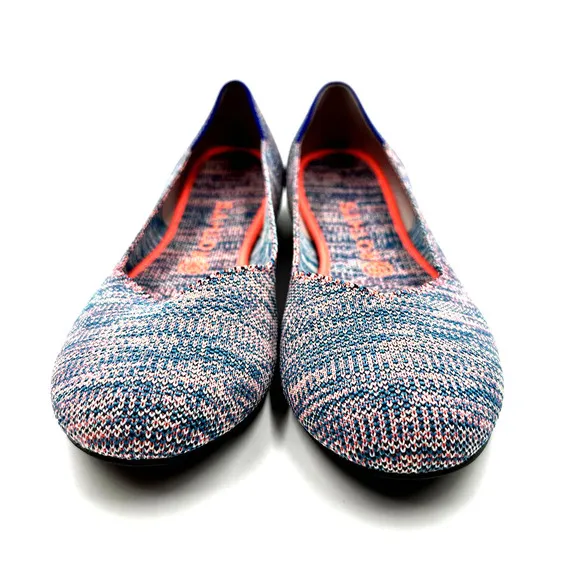 Rothy's The Flat Turquoise Melange Size 10
