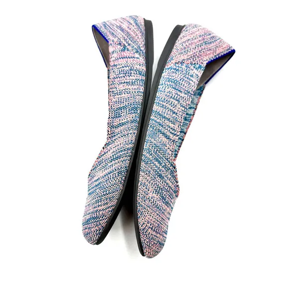 Rothy's The Flat Turquoise Melange Size 10