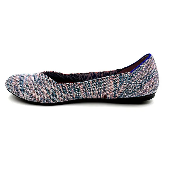 Rothy's The Flat Turquoise Melange Size 10