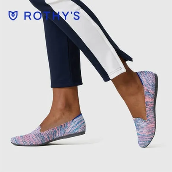 Rothy's The Flat Turquoise Melange Size 10