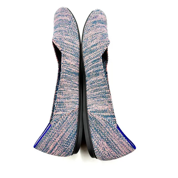 Rothy's The Flat Turquoise Melange Size 10