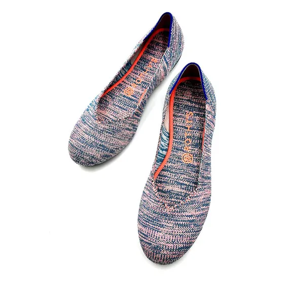 Rothy's The Flat Turquoise Melange Size 10