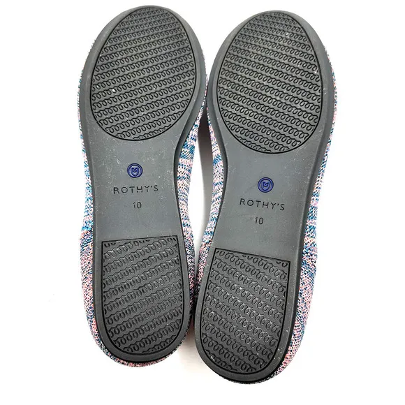 Rothy's The Flat Turquoise Melange Size 10