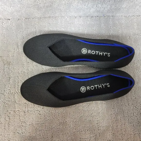 Rothy's The Flats Womens Size US 12 Black Solid Textile Slip On Ballet Shoes