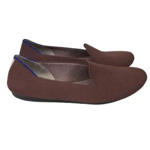 Rothy's The Loafer Chocolate Knit Recycled Textile Flats Everyday Shoes Womens 8