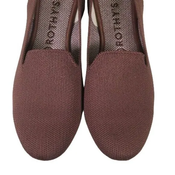Rothy's The Loafer Chocolate Knit Recycled Textile Flats Everyday Shoes Womens 8
