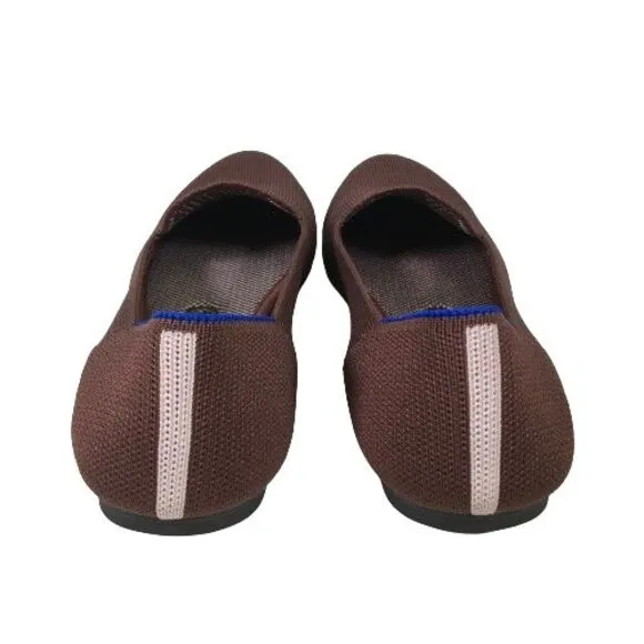 Rothy's The Loafer Chocolate Knit Recycled Textile Flats Everyday Shoes Womens 8