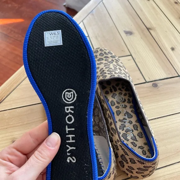 Rothy's The Loafer Little Cat Textile Flats Comfort Shoes Womens size 6.5