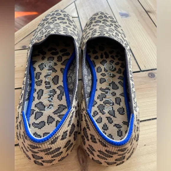 Rothy's The Loafer Little Cat Textile Flats Comfort Shoes Womens size 6.5