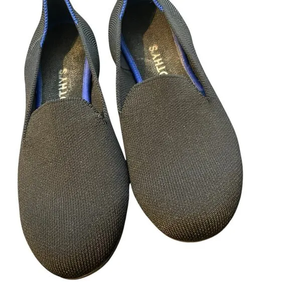 ROTHY’S The Loafer Women's Slip-On Rounded-Toe Flats Black Size 7