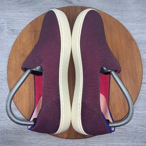 Rothy's The Original Slip On Sneaker Womens 9 Berry Purple Textile Flat Shoes