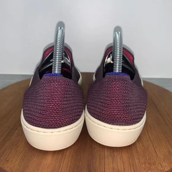Rothy's The Original Slip On Sneaker Womens 9 Berry Purple Textile Flat Shoes
