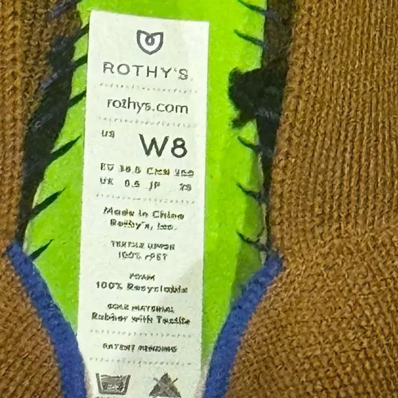 ROTHY'S The Point Knit Upper Slip-on Flats In Driftwood Size 8 NWOB