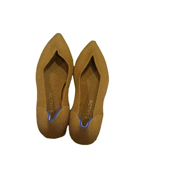 ROTHY'S The Point Knit Upper Slip-on Flats In Driftwood Size 8 NWOB