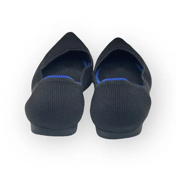 Rothy’s ➤ The Point Pointy Toe Sustainable Ballet Flats Loafers ➤ Black ➤ 6.5M