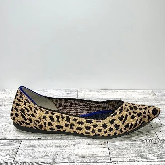 Rothy’s The Point Retired Leopard Flats Women’s 9.5