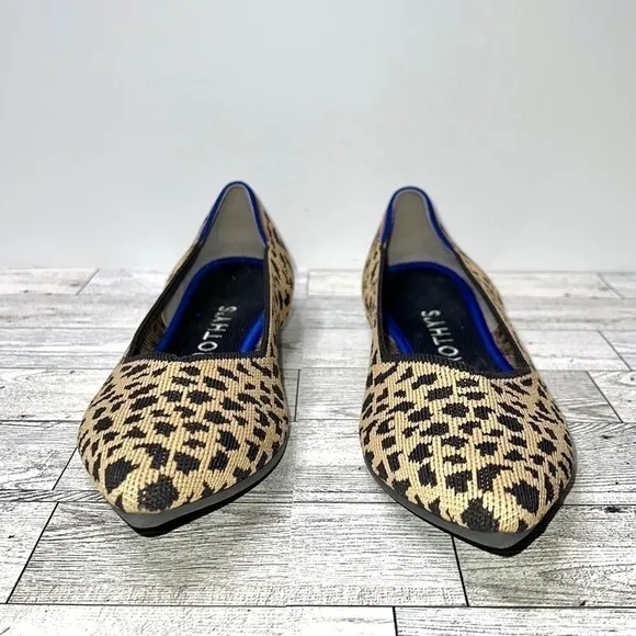 Rothy’s The Point Retired Leopard Flats Women’s 9.5
