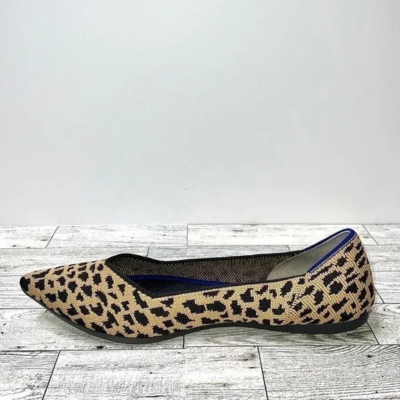 Rothy’s The Point Retired Leopard Flats Women’s 9.5