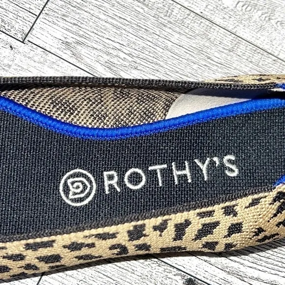 Rothy’s The Point Retired Leopard Flats Women’s 9.5