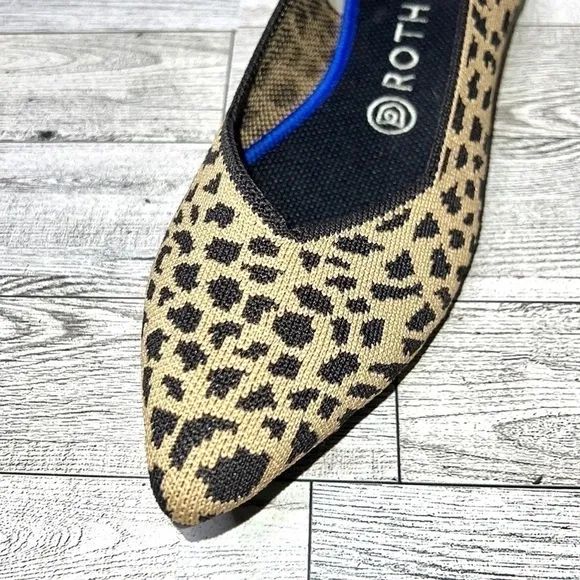 Rothy’s The Point Retired Leopard Flats Women’s 9.5