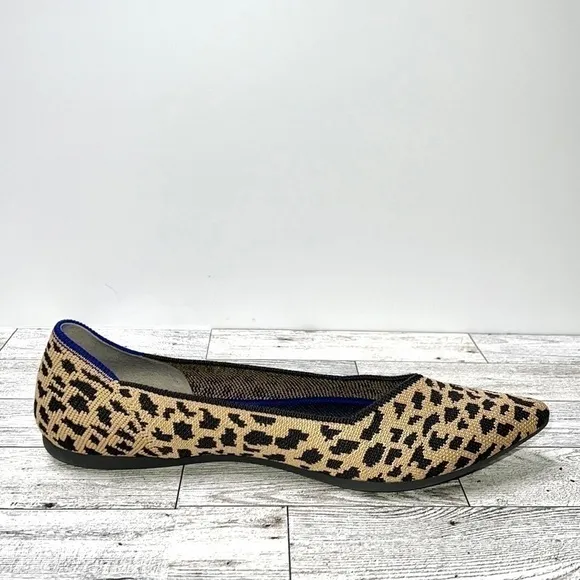 Rothy’s The Point Retired Leopard Flats Women’s 9.5
