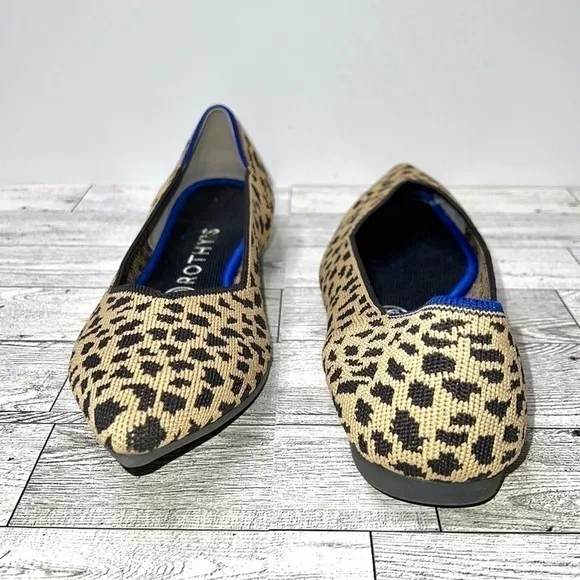 Rothy’s The Point Retired Leopard Flats Women’s 9.5