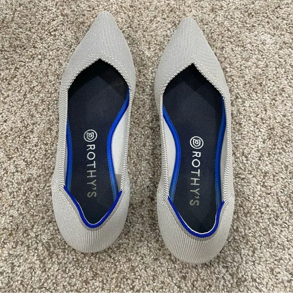 Rothy's The Point Sand Textile Ballet Flats Comfort Shoes Women’s US 10.5 EU 41