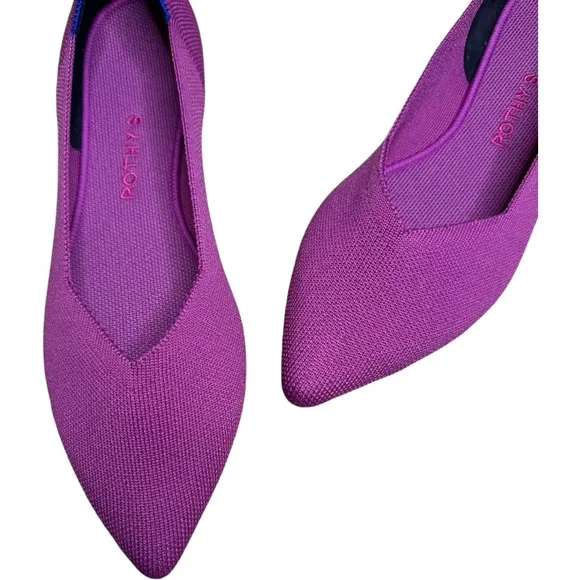 Rothy’s The Point Wild Orchid Ballet Flats 11.5 Slip-On Comfort NWOB