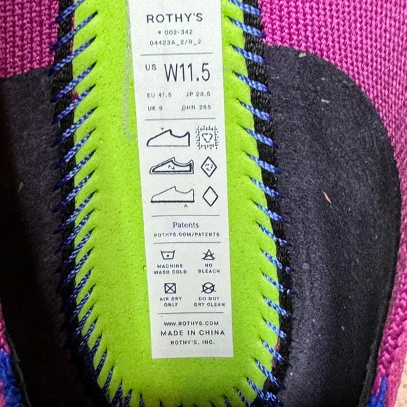 Rothy’s The Point Wild Orchid Ballet Flats 11.5 Slip-On Comfort NWOB