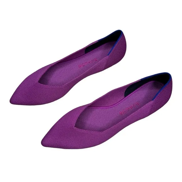 Rothy’s The Point Wild Orchid Ballet Flats 11.5 Slip-On Comfort NWOB