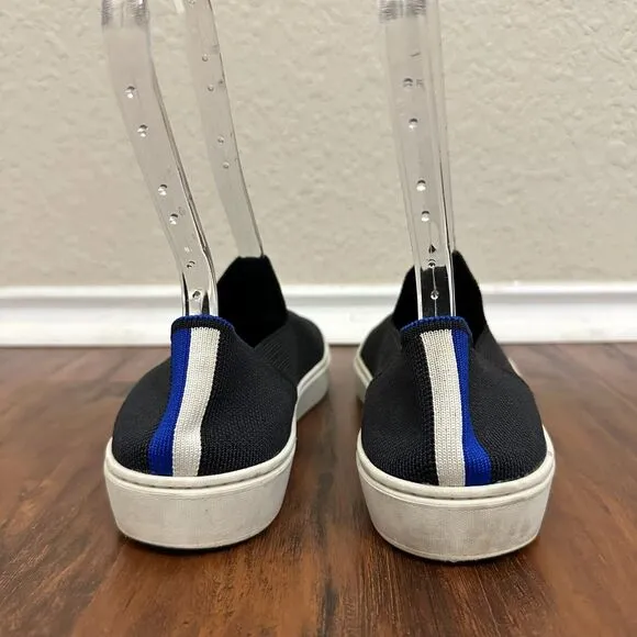 ROTHY'S The Sneaker Slip-On Flats Round Toe in Black