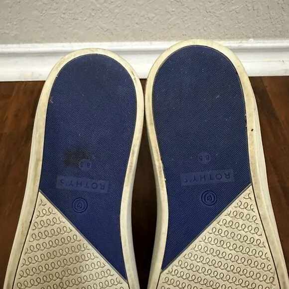 ROTHY'S The Sneaker Slip-On Flats Round Toe in Black