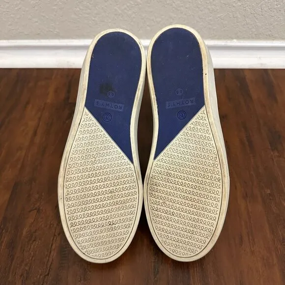 ROTHY'S The Sneaker Slip-On Flats Round Toe in Black