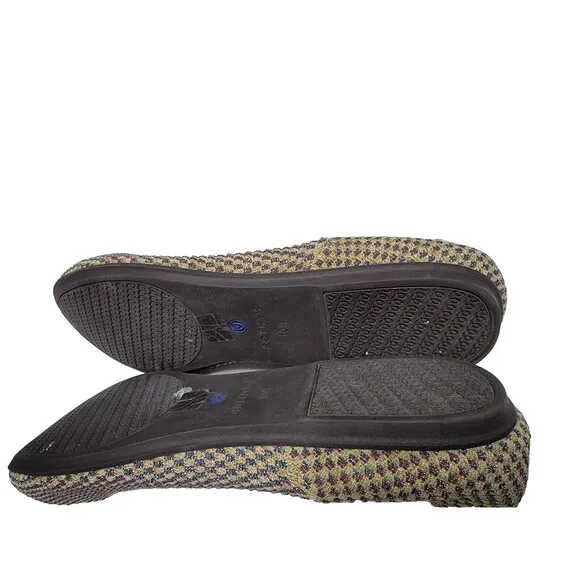 Rothy's The Square Jewel Box Textile Slip On Ballet Flat Shoes Women’s US 10.5