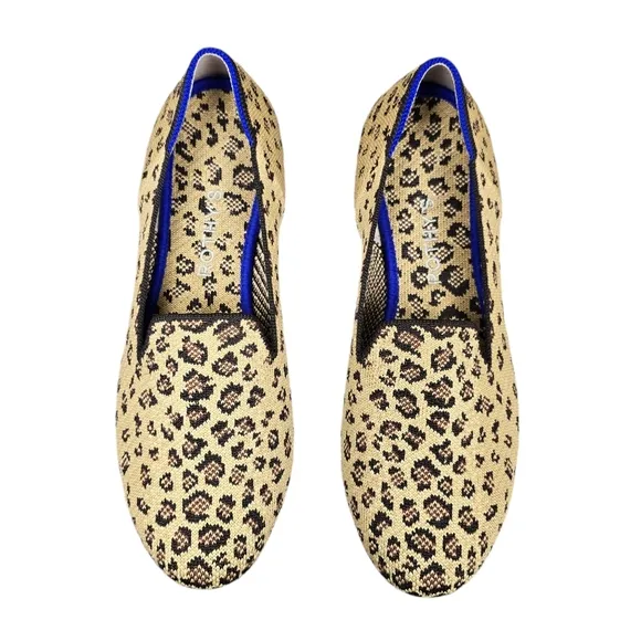 Rothy's Womens Leopard Animal Print The Loafer Flats Shoe Size 8.5
