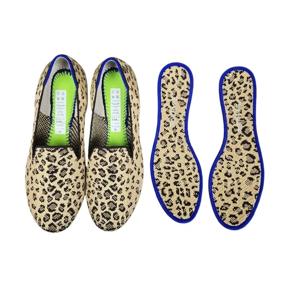 Rothy's Womens Leopard Animal Print The Loafer Flats Shoe Size 8.5
