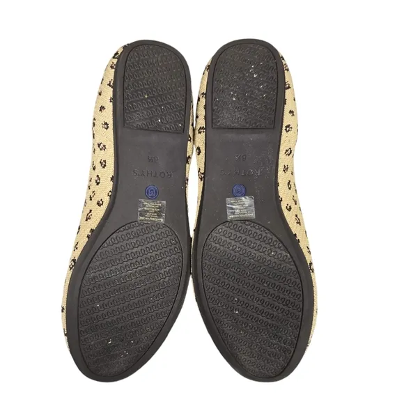 Rothy's Womens Leopard Animal Print The Loafer Flats Shoe Size 8.5