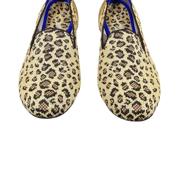 Rothy's Womens Leopard Animal Print The Loafer Flats Shoe Size 8.5