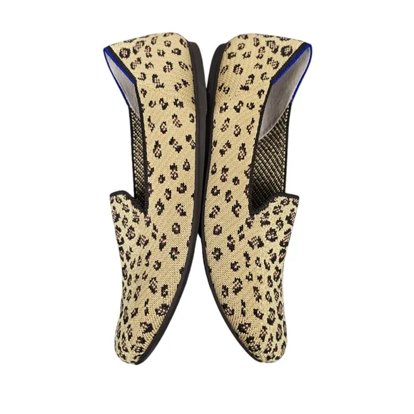Rothy's Womens Leopard Animal Print The Loafer Flats Shoe Size 8.5