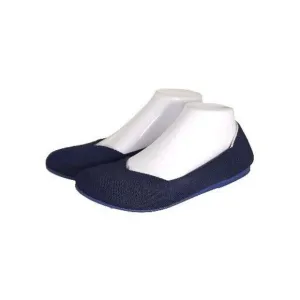 Rothy's Women's The Flat Round Toe US9,5 Navy Blue Textile Slip On Ballet Flats