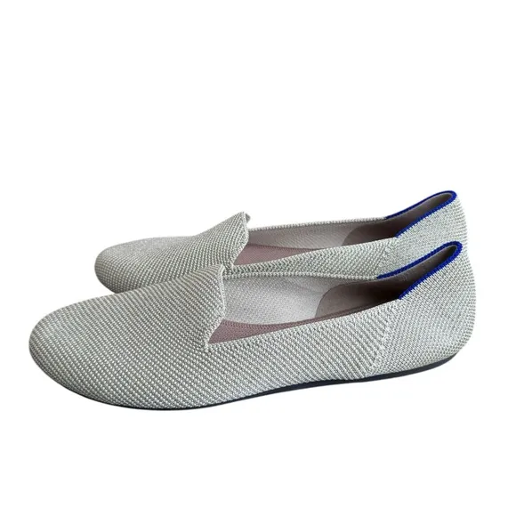 ROTHYS Women’s The Loafer In Diamond Twill (Sparkling) Size US 8.5 EUC