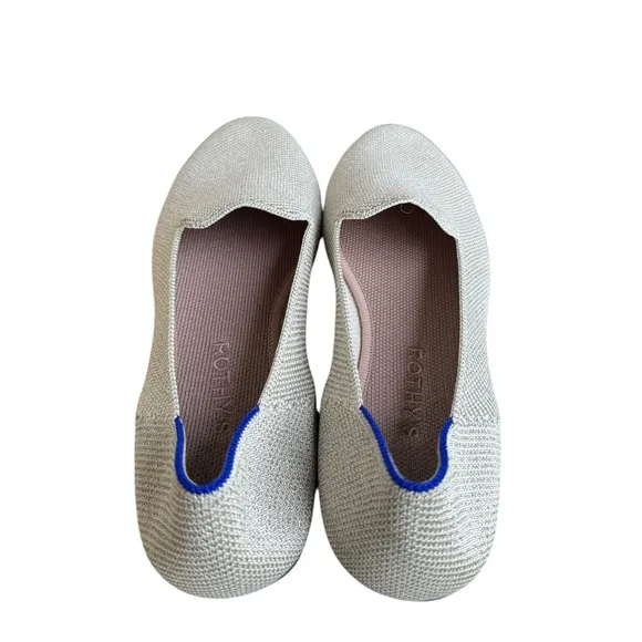 ROTHYS Women’s The Loafer In Diamond Twill (Sparkling) Size US 8.5 EUC