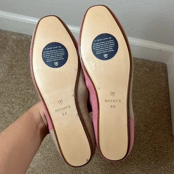 Rothy’s x Marta Ferri Flats in Rose Camel Size 9.5