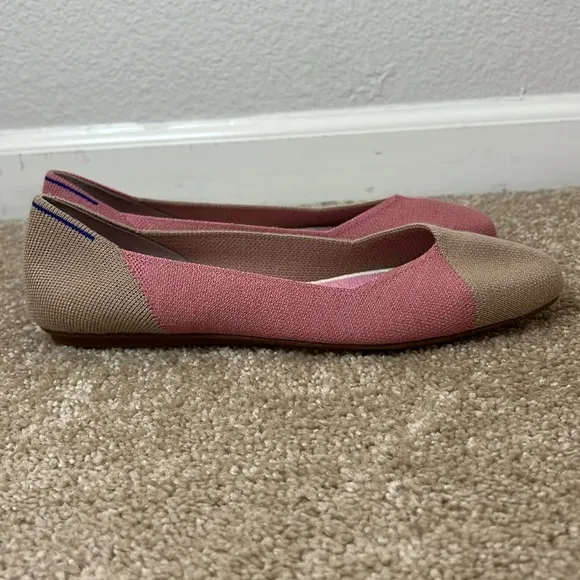 Rothy’s x Marta Ferri Flats in Rose Camel Size 9.5