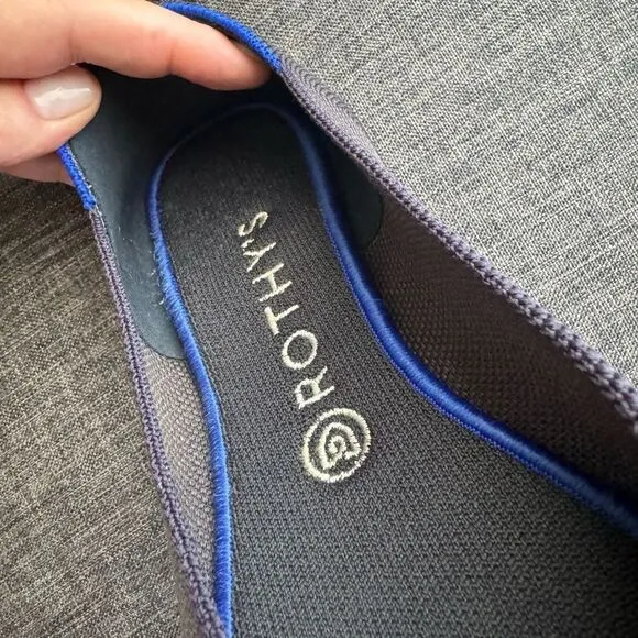 ROTHY'S ROUNDED TOE PURPLE FLATS SIZE 9.5