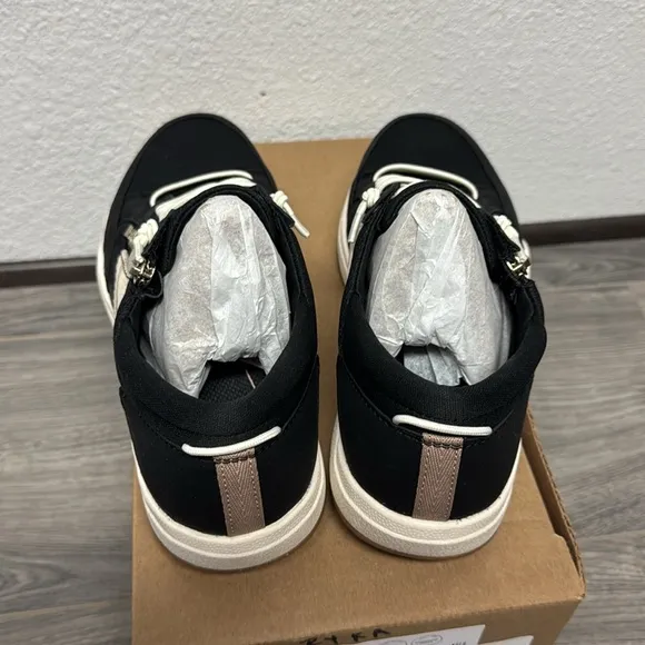Ryka Made For Women Carefree Zip Slip On Sneaker In Black
