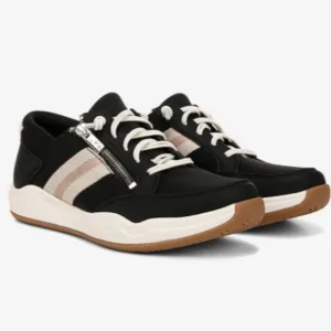 Ryka Made For Women Carefree Zip Slip On Sneaker In Black
