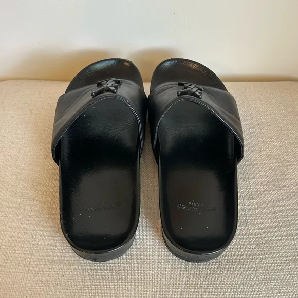Saint Laurent Black Slides