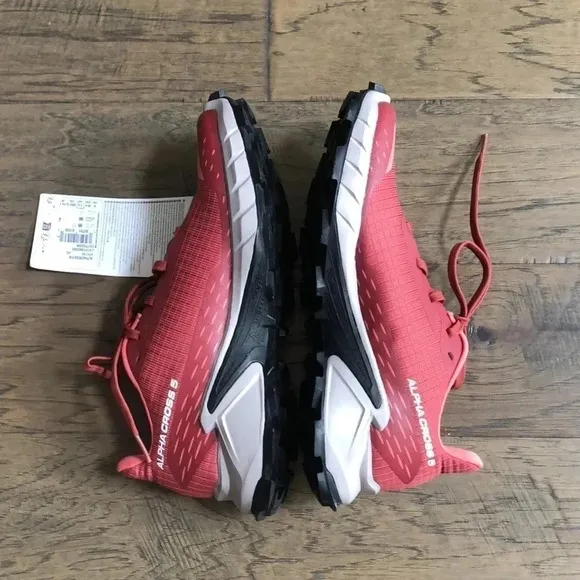 Salomon Alpha Cross 5 brick red sneakers womens sz 7.5 New with Tags